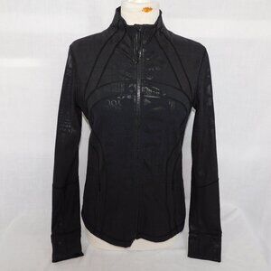 Lululemon Womens 10 Define Jacket Manifesto 20YR Spark Foil Shine Black Ltd Ed